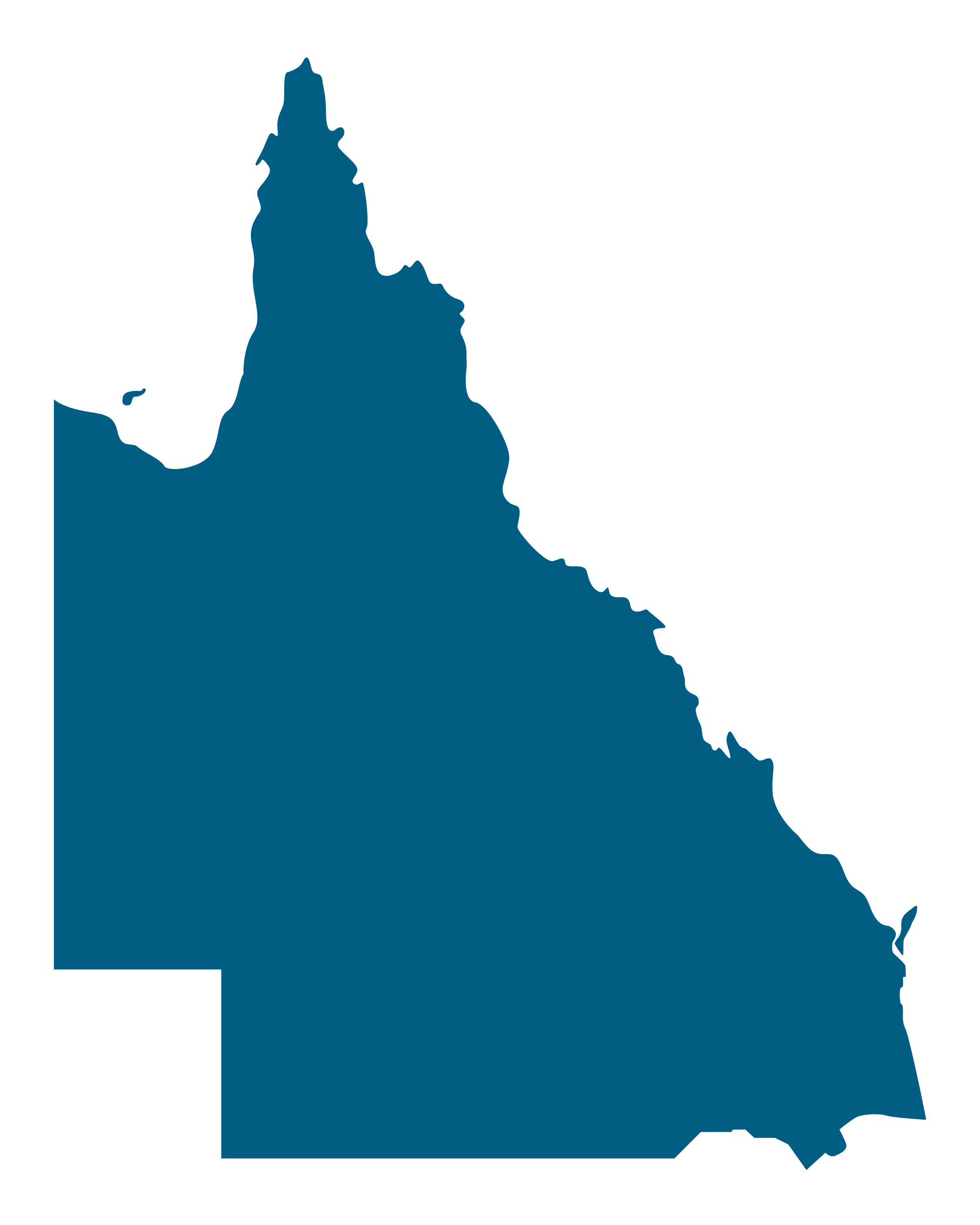 Map of Queensland