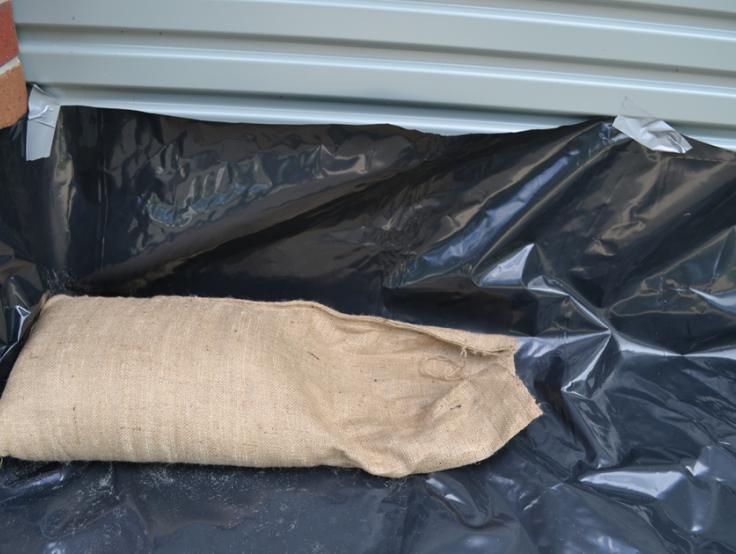 two thirds full sandbag