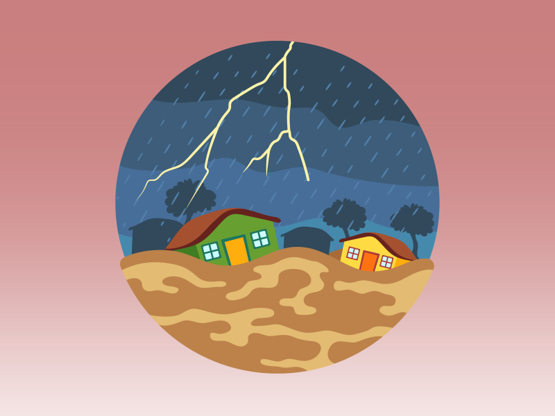 At risk of floods